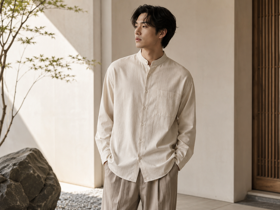 Chemise japonaise homme : matières, cols et coupes à connaître