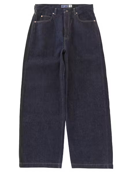 Blue Blue Japan - Jean large en denim texturé - Indigo