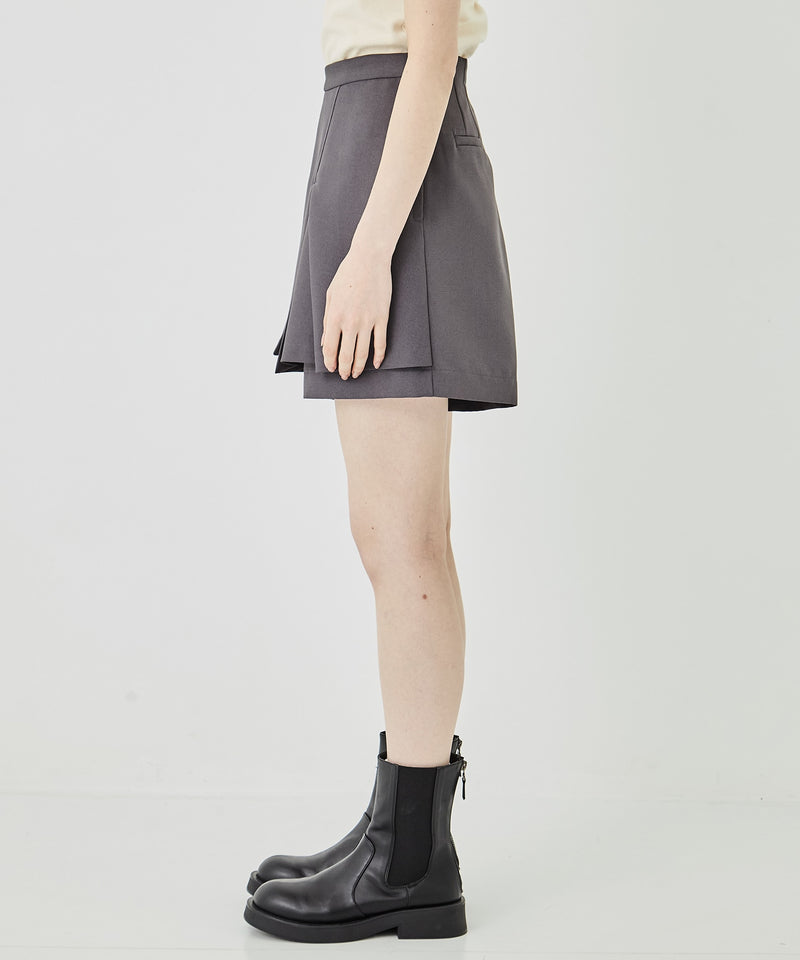 Jupe à plis croisés – tissu technique