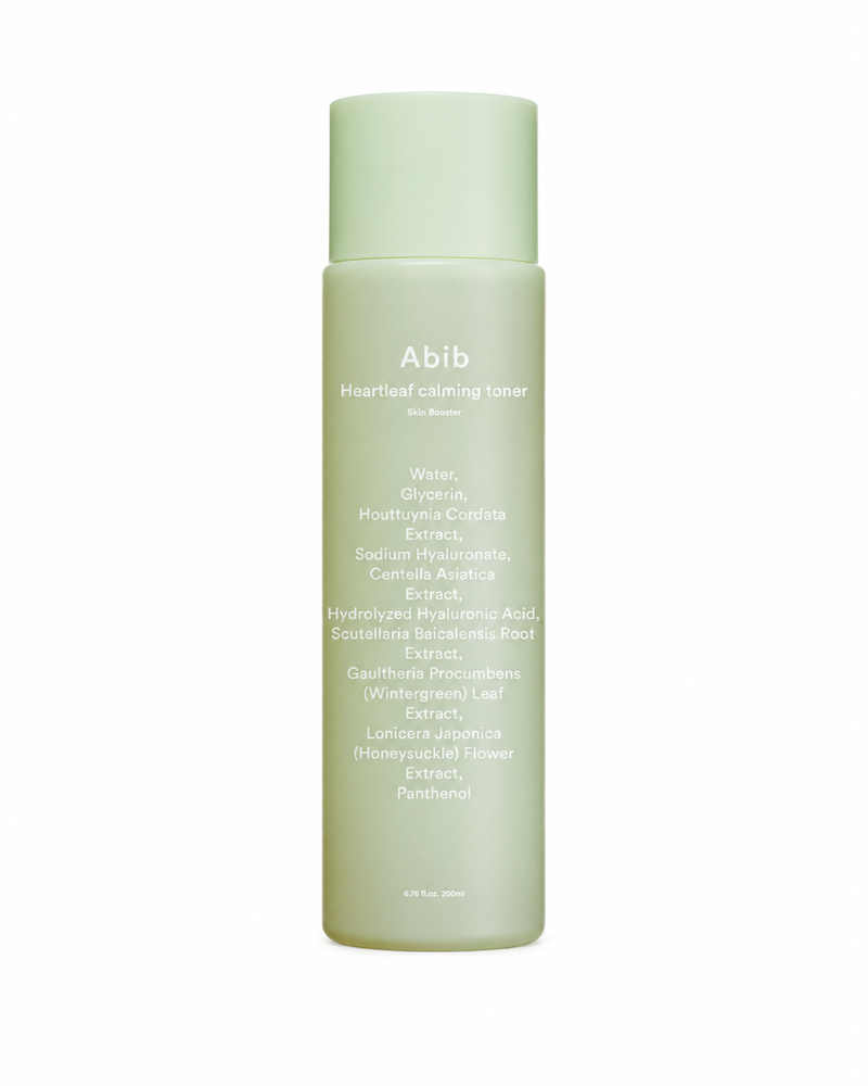 Abib Heartleaf Calming Toner Skin Booster – Lotion apaisante 200 ml