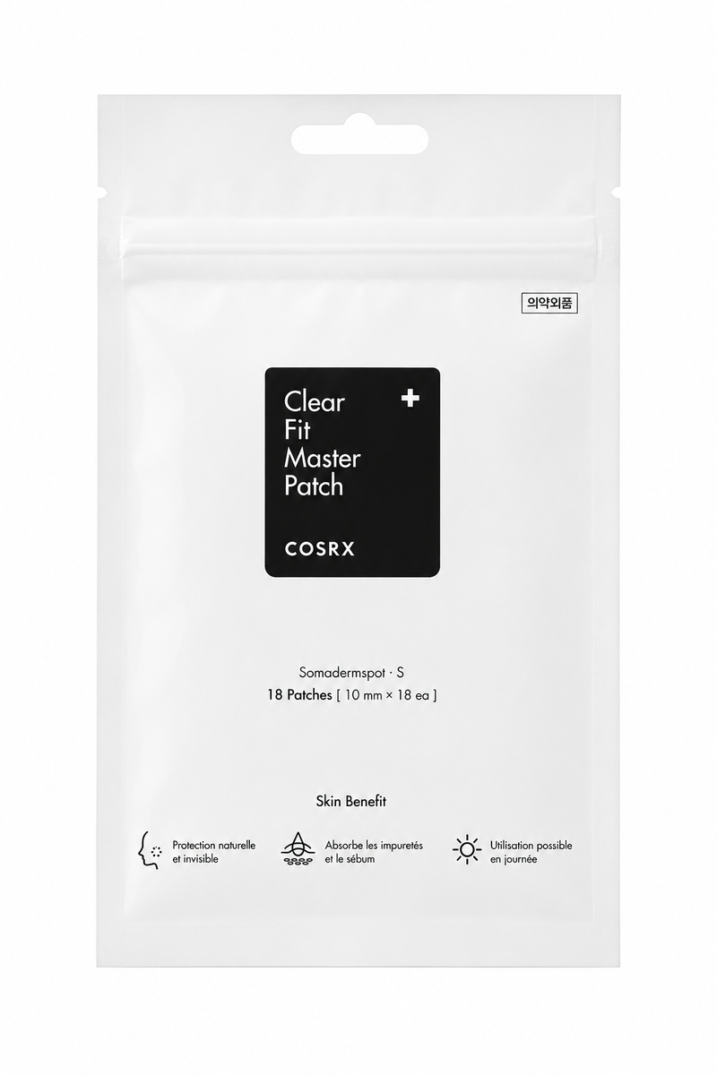 COSRX Clear Fit Master Patch – Patchs anti-imperfections invisibles 18 pcs