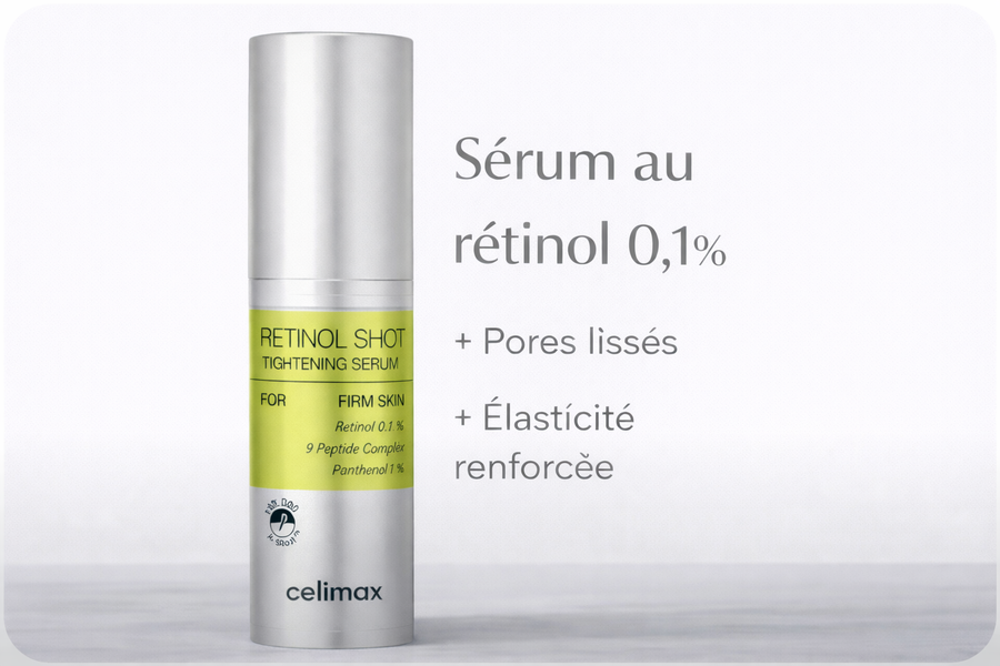 Sérum “shot” concentré, fini non collant