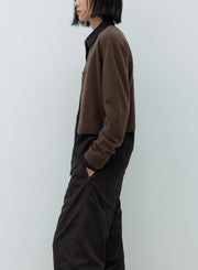 Low Classic Crop Wool Cardigan marron silhouette femme FW26