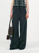 Low Classic - Pantalon en laine bouclée - Violet grisé