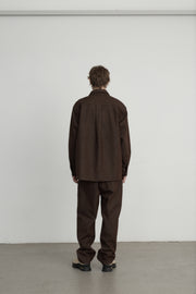 LE17SEPTEMBRE Jean 5 poches en denim - Marron