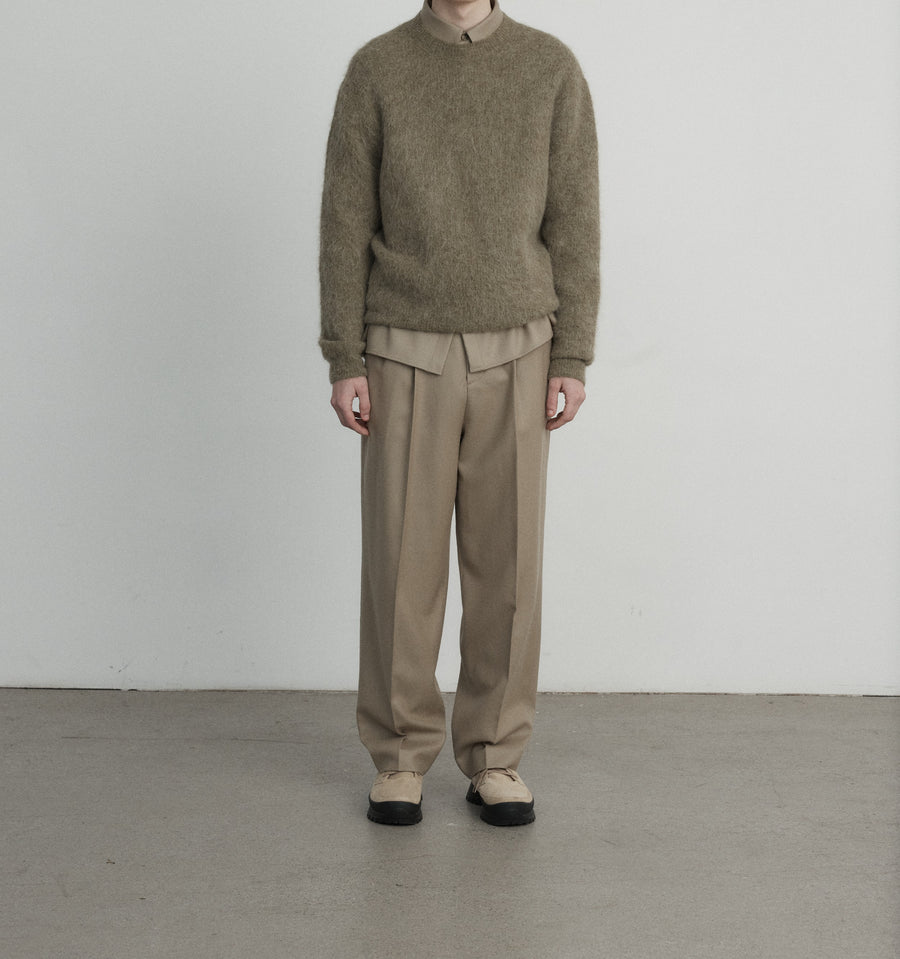 LE17SEPTEMBRE Pull texturé en alpaga - Light Khaki
