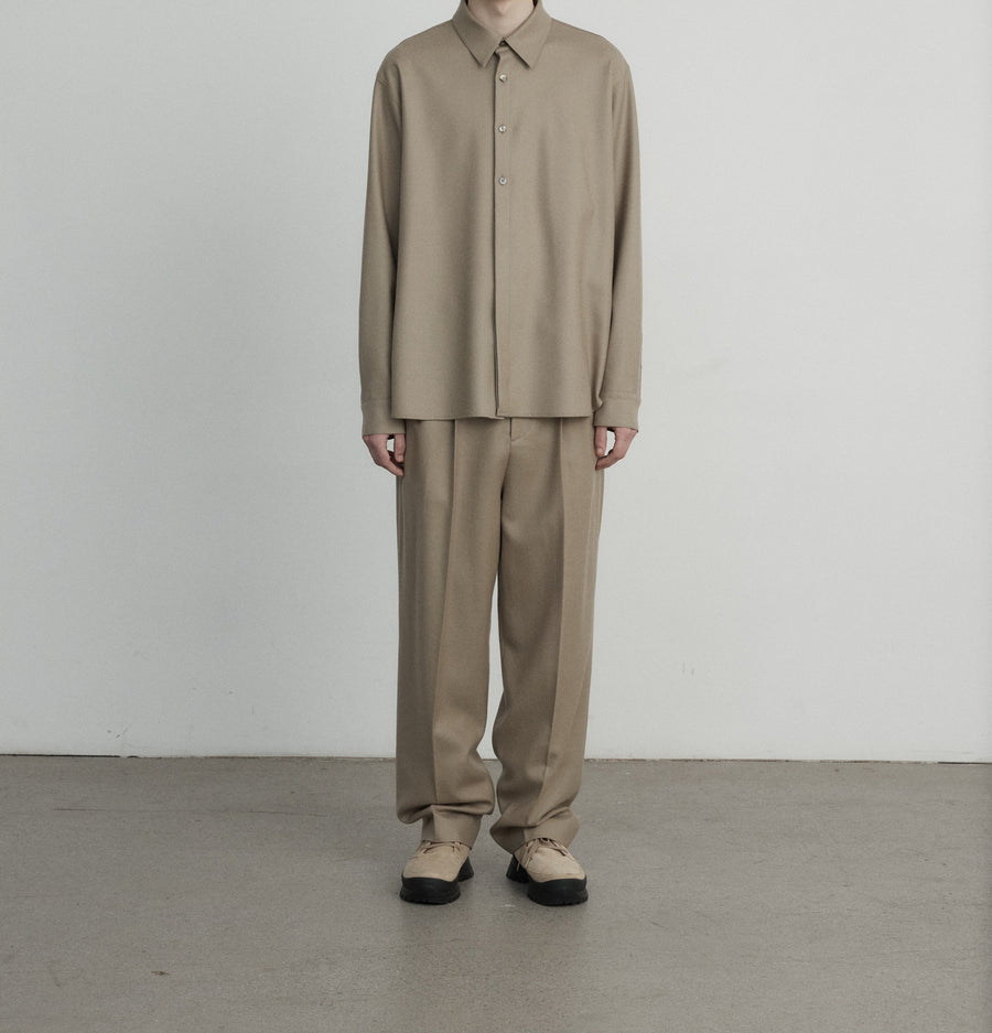LE17SEPTEMBRE Pantalon en laine - Beige