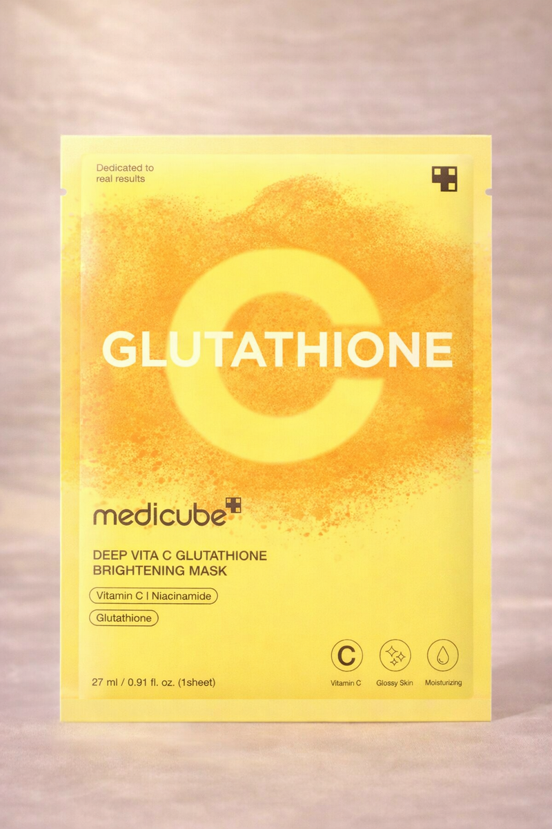 Medicube – Deep Vita C Glutathione Mask  Brightening Facial Sheet Mask – 1 pc / 27 ml
