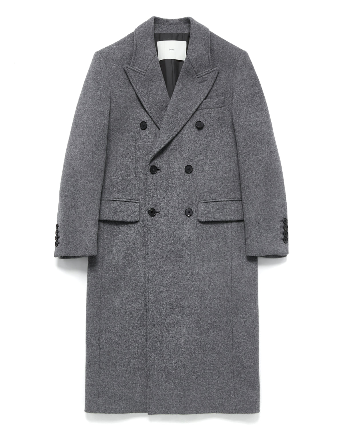 Dunst - Manteau cachemire croisé melange grey