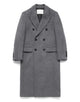 Dunst - Manteau cachemire croisé melange grey