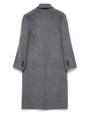 Dunst - Manteau cachemire croisé melange grey
