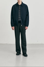 Dunst - Veste blouson à col unisexe bleu marine