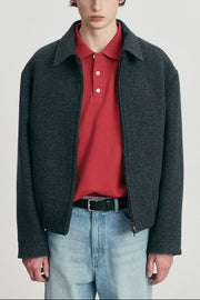 Dunst - Blouson à col laine charcoal grey