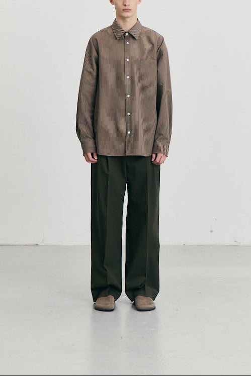 Dunst - Pantalon chino wide double pinces khaki
