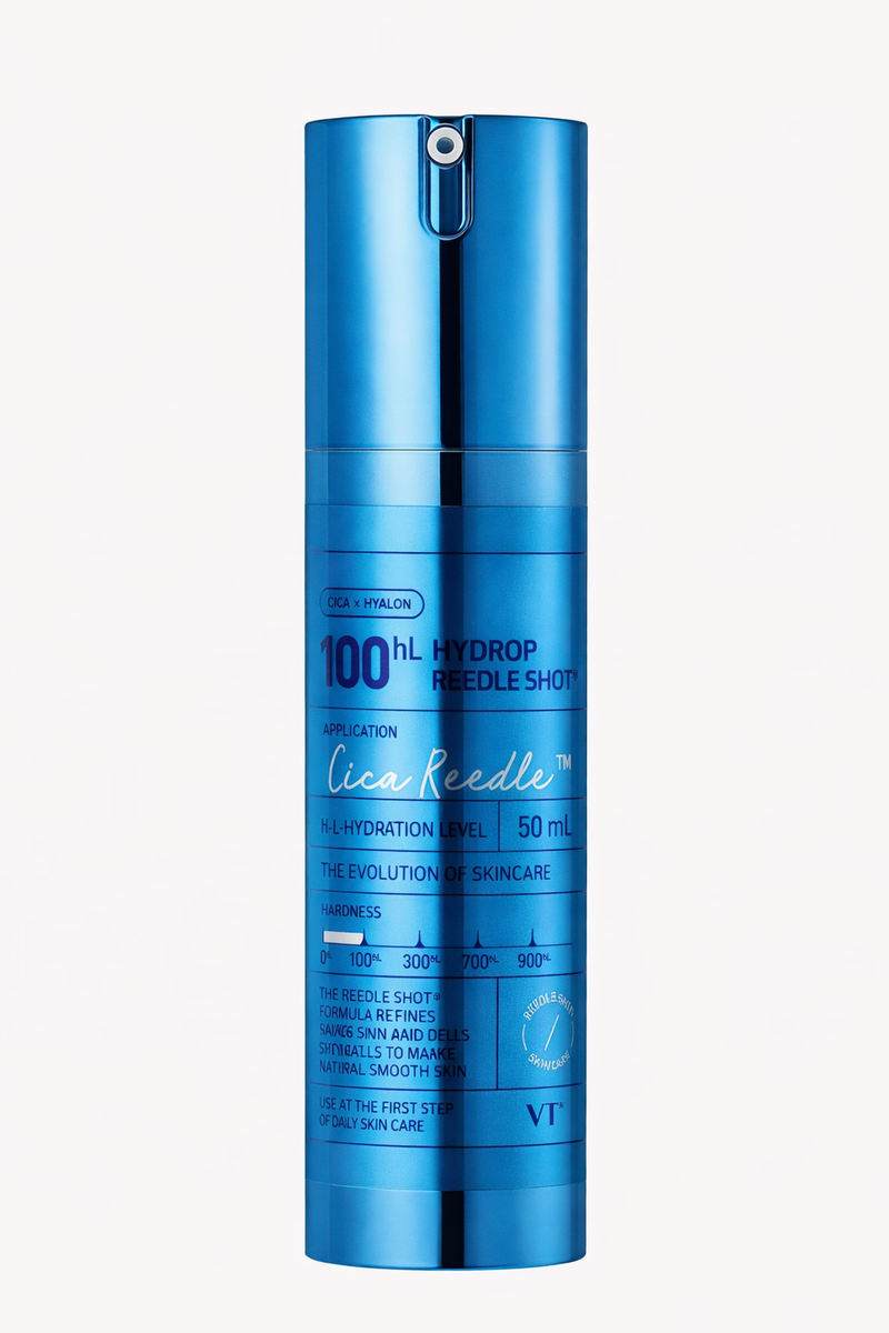 VT Cosmetics – Hydrop Reedle Shot 100hL  Moisturizing Microneedle Face Booster – 50 ml