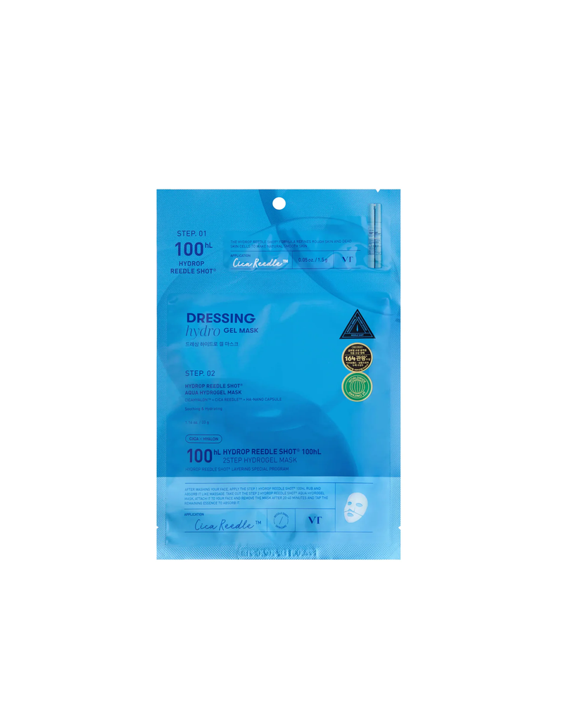 VT Cosmetics Hydrop Reedle Shot 100hL 2Step Hydrogel Mask