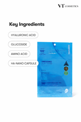 VT Cosmetics Hydrop Reedle Shot 100hL 2Step Hydrogel Mask – Masque hydrogel hydratant Cica Reedle™ 34,5 g