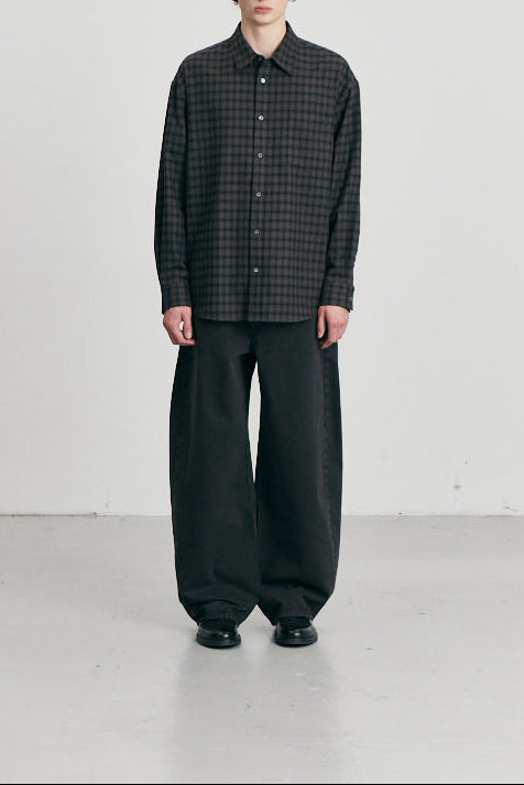 Dunst - Jean curved wide relaxed mud