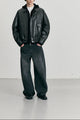 Dunst - Jean curved wide relaxed washed grey