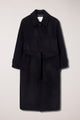 Dunst - Manteau mac ceinturé cachemire noir