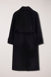 Dunst manteau mac noir femme packshot dos