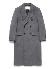 Dunst manteau croisé gris femme packshot devant
