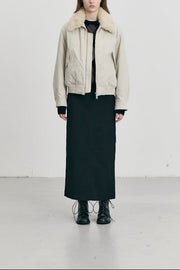 Dunst veste beige portée