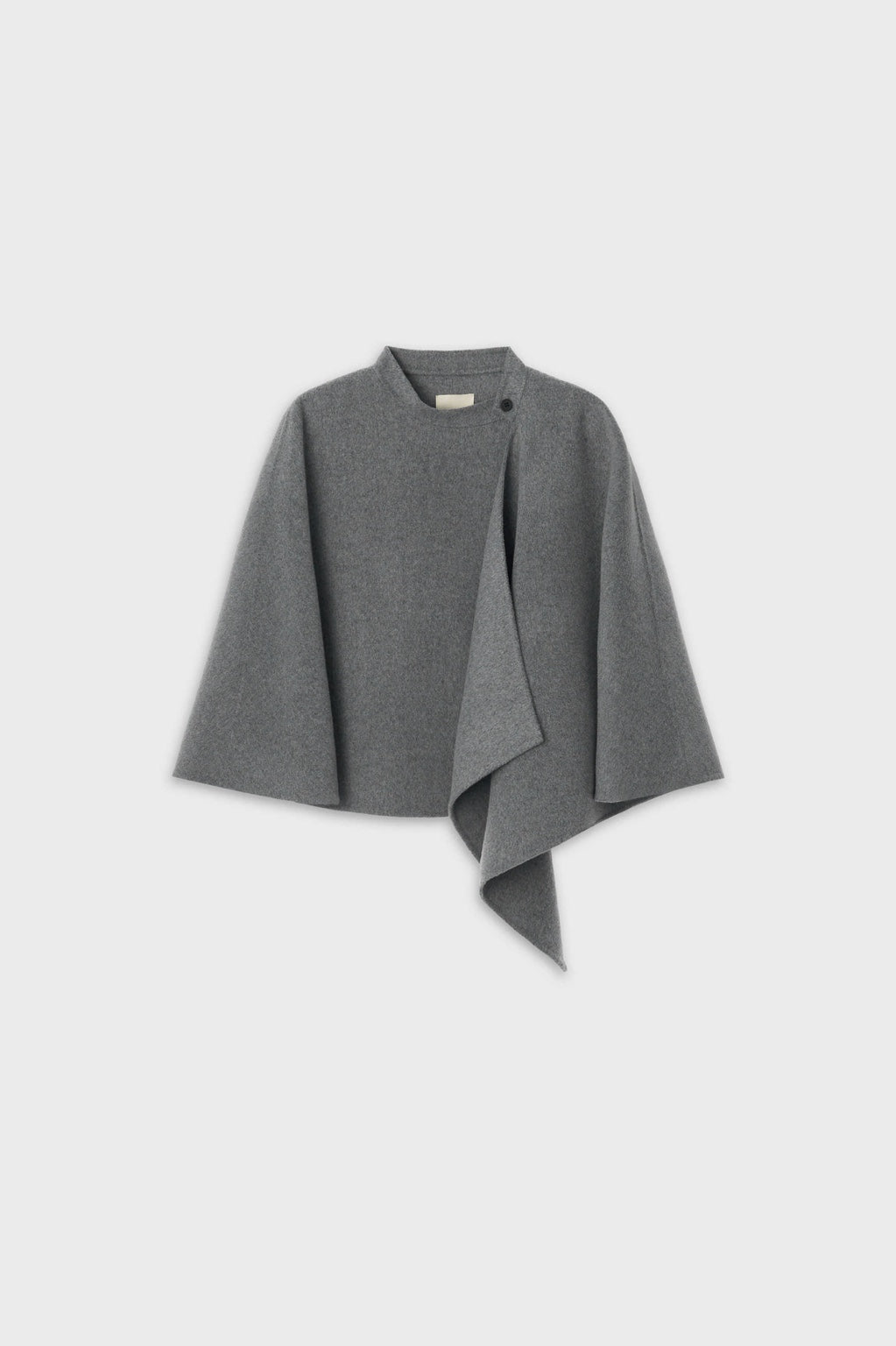 The Loom Atelier cape col officier grise vue de face