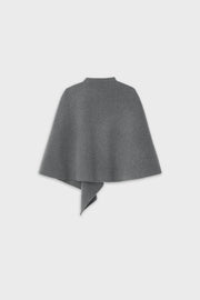 The Loom Atelier cape col officier grise vue de dos